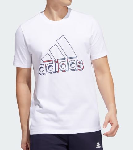 ADIDAS ESS DYNAMIC GRAPHIC T-SHIRT MENS WHITE
