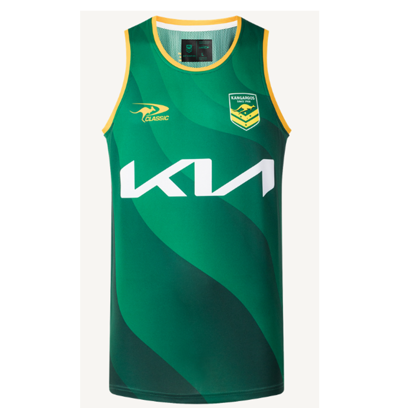 Australian Kangaroos Training Vest Adults Green