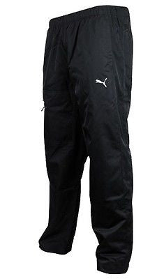 Puma Big Logo Woven Pants Closed Hem 'Black'