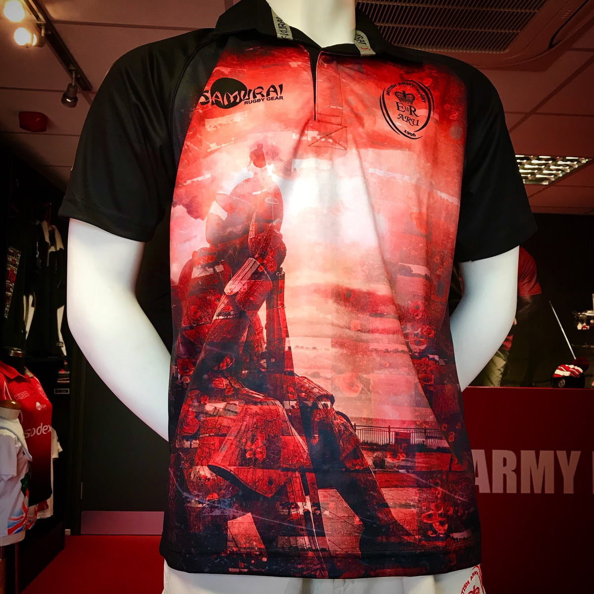Samurai  Army Rugby Union Official 2018 Tommy  Remembrance Shirt