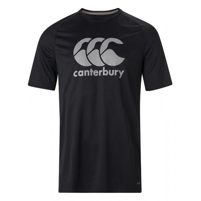 Canterbury of New zealand  Vapordri  Large  Logo  T-Shirt  Black