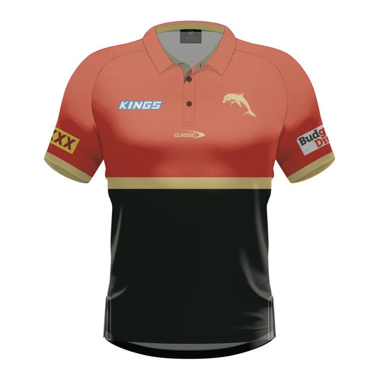 Dolphins Rugby League Media   Polo Adults