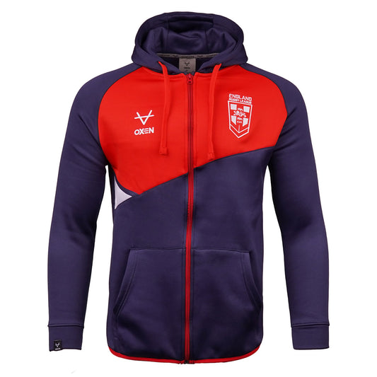 England Rugby League Full Zip Panel  Hooded Jacket