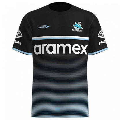 Cronulla Sutherland  Sharks Training  T shirt   Adult