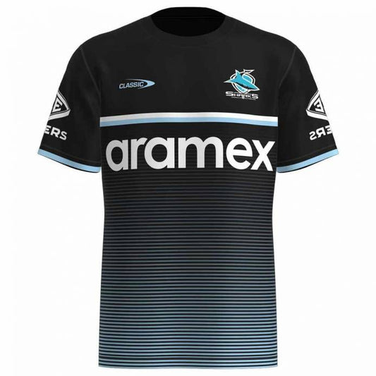 Cronulla Sutherland  Sharks Training  T shirt   Adult